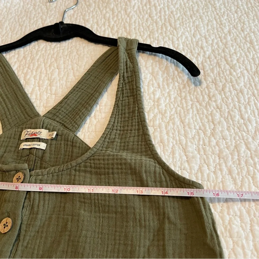 Faherty Women’s Olive Green Organic Cotton Gauze Tank Top XS - Picture 10 of 11
